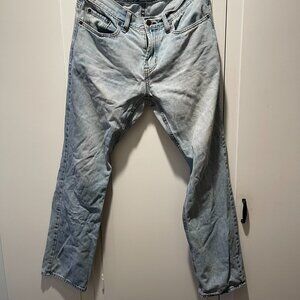 Vintage Old Navy Jeans Mens 32x32 Blue Denim Medium Wash Slim Straight Leg